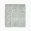 Athena Handblock Blue Coverlet Large