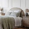 Athena Handblock Blue/Natural Coverlet Small