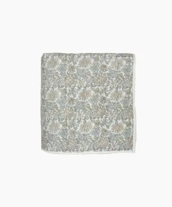 Athena Handblock Blue/Natural Coverlet Small