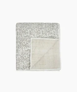 Athena Handblock Natural Coverlet Small