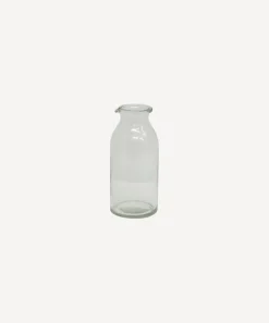 Clear Bottle Vase Short