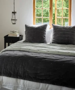 Coal Velvet Bedspread King/Super King