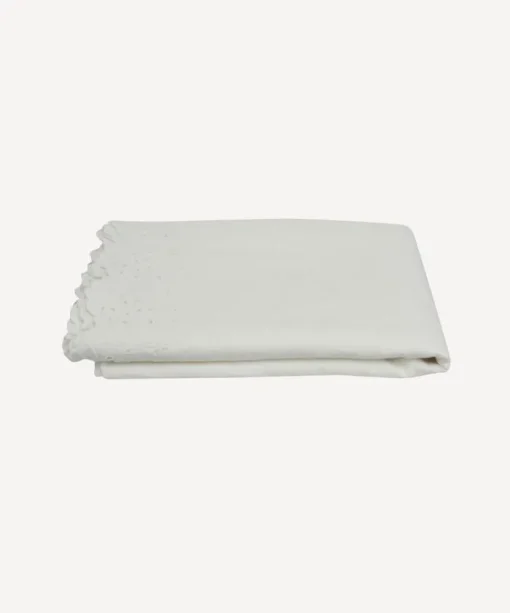 Embroidered Tablecloth White Large