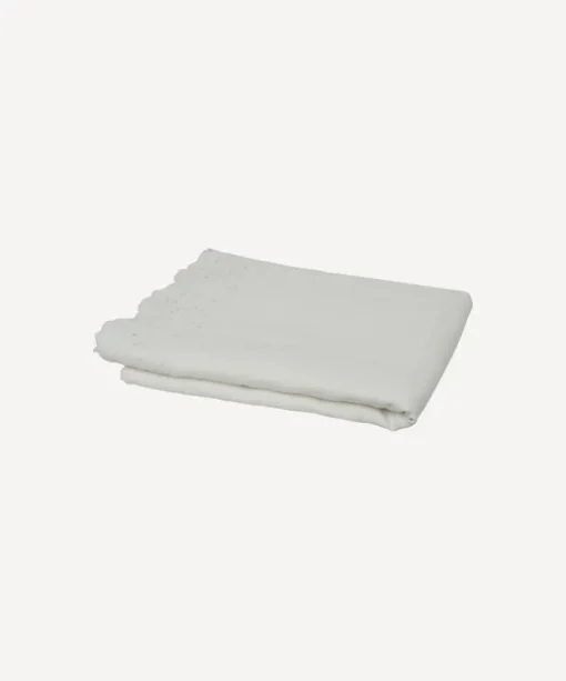 Embroidered Tablecloth White Small