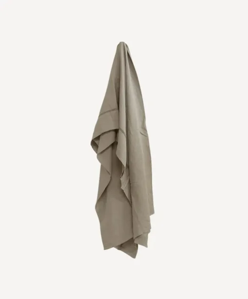Emilie Linen Flat Sheet Queen Sand