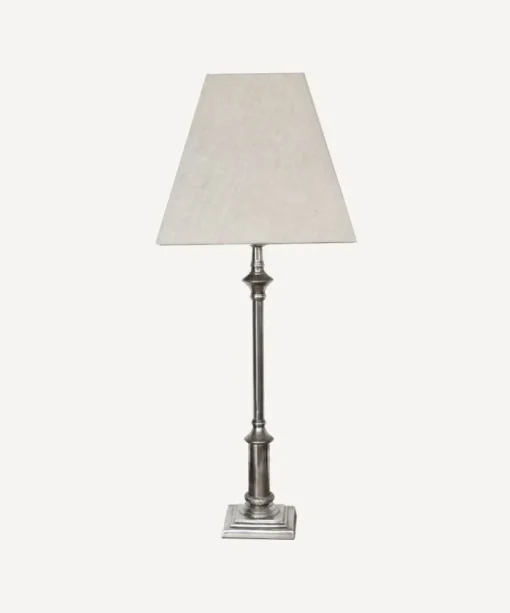 Hendrick Lampbase Antique Silver