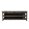 Lars Aged Black Kitchen Island X-Large