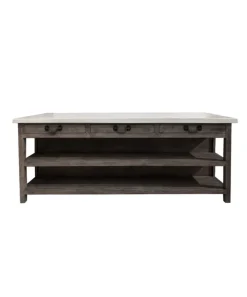 Lars Aged Black Kitchen Island X-Large