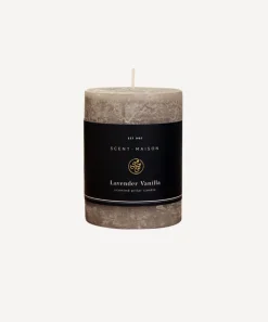 Maison Pillar Candle Lavender Vanilla 3x4"