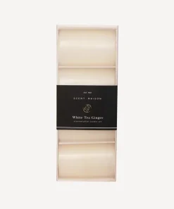 Maison Pillar Candle White Tea Ginger 2x3" (4PC)