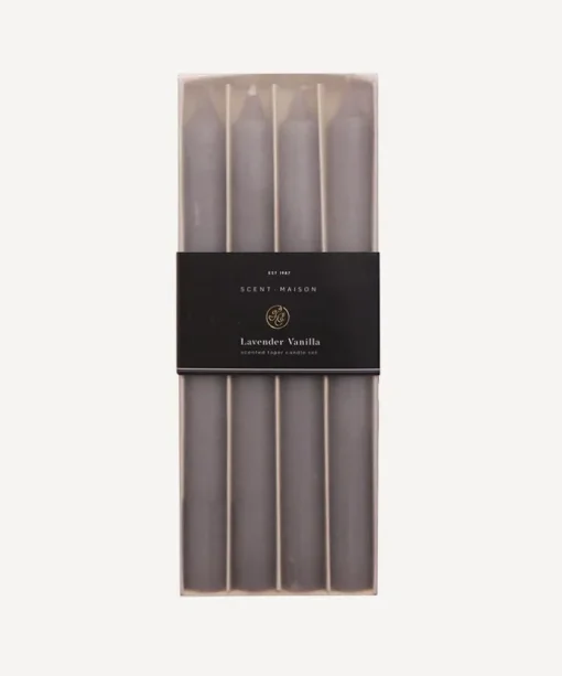 Maison Taper Candle Lavender Vanilla 10" (4PC)