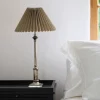 Pleated Linen Shade 35cmD Taupe