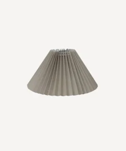 Pleated Linen Shade 35cmD Taupe