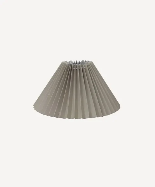 Pleated Linen Shade 35cmD Taupe