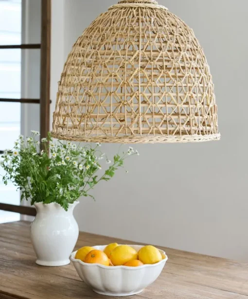 Province Open Weave Rattan Light Shade
