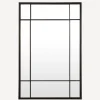 Rect Iron Grid Mirror