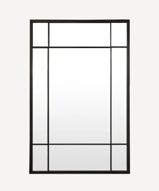 Rect Iron Grid Mirror