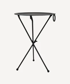 Round Black Atlas Table
