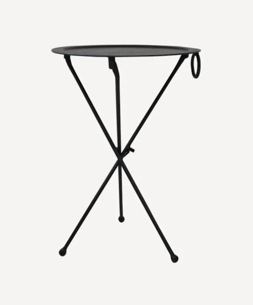 Round Black Atlas Table