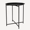 Round Tray Table on Folding Legs