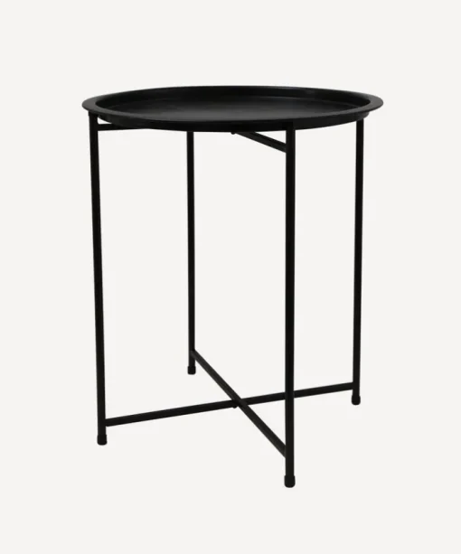 Round Tray Table on Folding Legs
