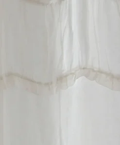 Ruffles Linen Curtain White