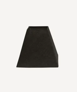 Square Linen Shade Black 25cm