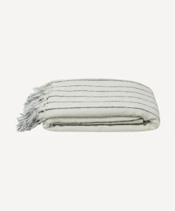 Striped Linen Cotton Bed Cover