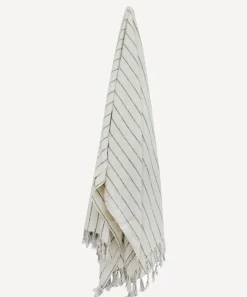 Striped Linen Cotton Bed Cover