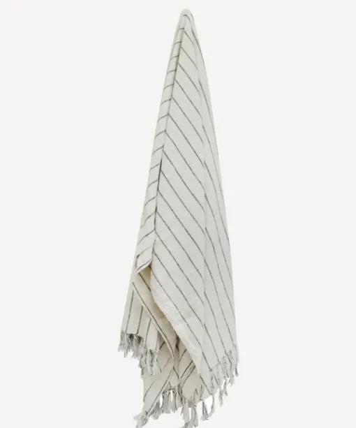 Striped Linen Cotton Bed Cover