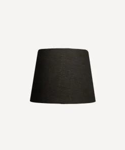 Tapered Drum Linen Shade Black 20cm