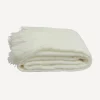 Throw Tassle Off White