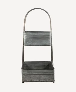2 Tier Square Metal Basket